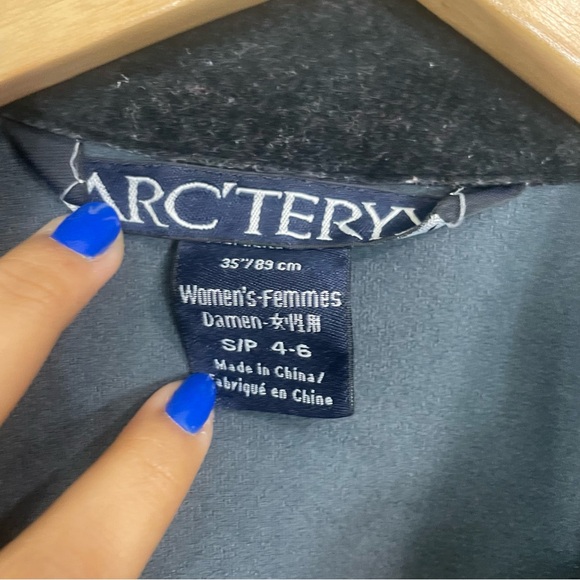Vintage Arc’teryx Soft shell Jacket Fleece Gorpcore Women Sz Small Blue - Picture 11 of 12